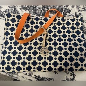 Spartina canvas tote bag